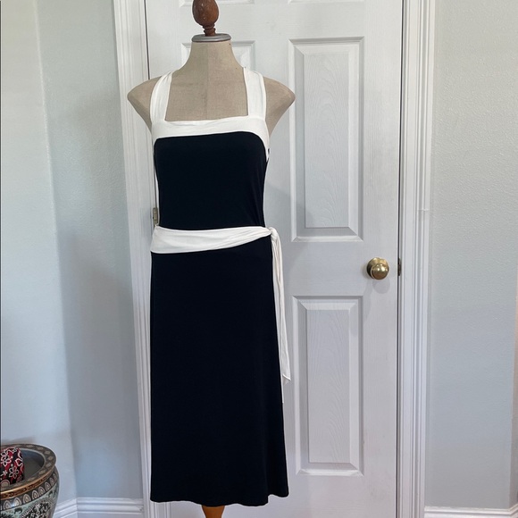 Vintage 90s White House Black Market sleeveless halter top skirt set women’s M L